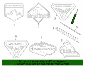 Door trim side front right Ford Bronco Sport 21-25
