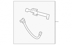 Right headlight washer nozzle for Jaguar I-Pace 19-23
