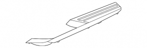 Upper front panel trim Volkswagen ID.4 23-25 black