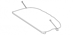 Mercedes GLA 15-20 black trunk shelf