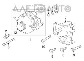 Generator Mitsubishi Outlander Sport ASX 10-23 2.0 1800A323