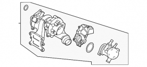 Turbocharger assembly with manifold Hyundai Tucson 22-25 1.6T HEV