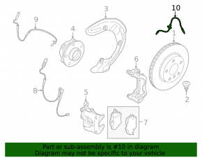 Brake hose front left BMW X1 F48 16-22