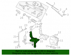 Washer reservoir VW Passat 06-10 for halogen