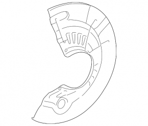 Brake Disc Cover Front Left Toyota Avalon 13-18