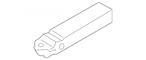 Fang lower bumper reinforcement front left Mini Cooper F56 3d 14-19 dorest