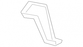 Left Lexus LX570 08-21 outer fender apron bracket