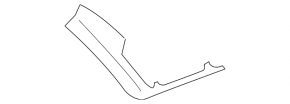 Front panel molding left BMW X5 F15 14-18 chrome