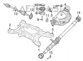 Rear subframe for a 09-14 Dodge Challenger