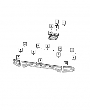 Light outer wing right Dodge Charger 15-20 rest