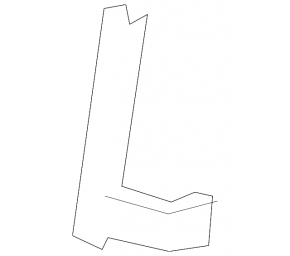 Door glass guide rear right Honda Insight 19-22 front
