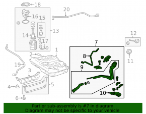 Fuel filler neck Toyota Camry v50 12-14 usa