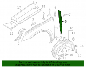 Wing seal door-wing left Audi Q5 80A 18-24
