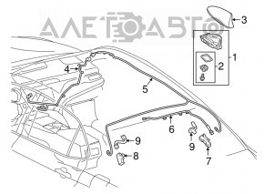 Antenna Toyota Camry v70 18-24 left