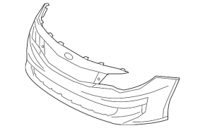 Bare front bumper Kia Optima 16-18 prerest