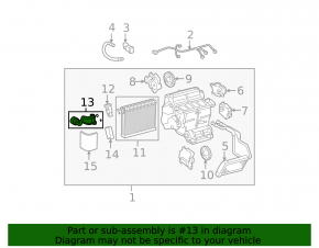 Evaporator tube Lexus IS250 IS350 06-13