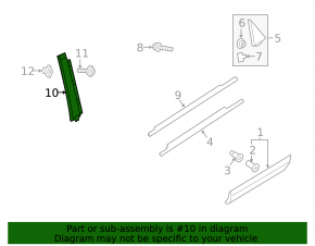 Door trim side rear right Audi Q3 8U 15-18