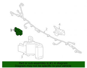 Rear Bumper Parking Sensor Hyundai Sonata 15-17