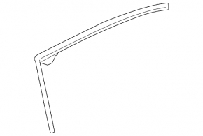 Upper door trim seal rear right Porsche Panamera 10-16