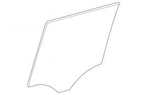 Mercedes GLS-class X166 13-19 rear right door glass tinted