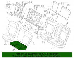 Rear seats, 2nd row, Ford Focus mk3 11-14 pre-restyling