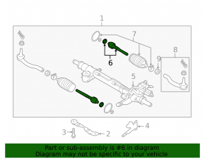 Left steering rod for Infiniti Q60 17-20