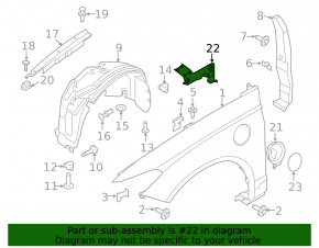 Charging port bracket Ford Fusion mk5 13-20 plug-in
