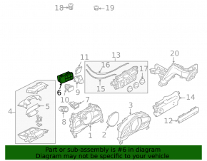 Button block Mazda 3 14-16 BM