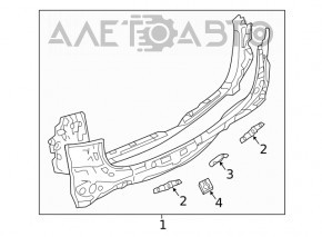 Mazda CX-5 17-25 rear panel assembly, 2 parts, BSM, on the body, blue