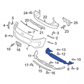 Front Bumper Guard Ford Escape MK4 20 - Structure, Tears, Scratches