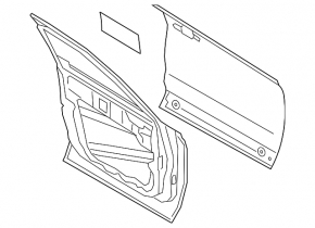Door bare front right Ford Bronco Sport 21-25