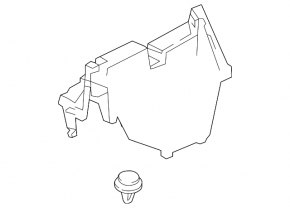 Left trunk pocket Mazda CX-9 16 - broken fastener