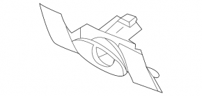 Infiniti QX50 19-21 rear bumper parking sensor mount, left inner, bronze