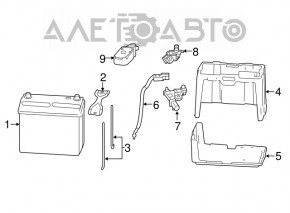 Battery Mount Acura ILX 13-15