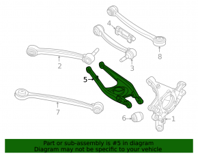 Lower control arm for rear left spring BMW 2 G42 22-26 M2