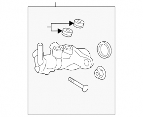 Volvo XC90 16-19 T8 Brake Master Cylinder