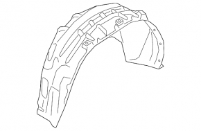 Rear left fender liner VW Atlas 18-20 prerest