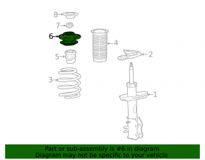 Front left shock absorber support Chevrolet Bolt 17-