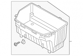Audi E-Tron 19-23 front trunk trough