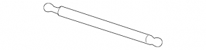 Hood shock absorber left Subaru Outback 10-14