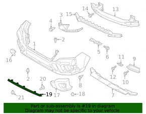 Subaru Forester 2022-2024 Wilderness Front Bumper Lower Trim