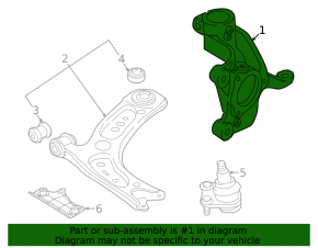 Front left axle shaft Audi A3 22-26