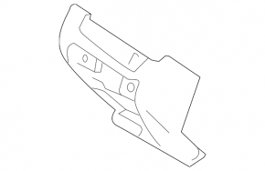 Driver's knee pad Subaru Forester 14-18 SJ black