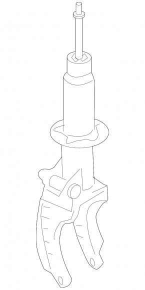 Shock absorber front right Audi Q7 4L 10-15