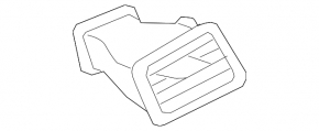 Front panel air vent deflector, central right, VW Touareg 11-14