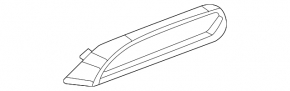 Rear bumper trim trim lower left Audi Q5 80A 21-24 chrome for wide exhaust, S-Line