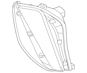 Left turn signal Toyota Prius V 12-14 prerest