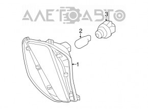 Left turn signal Toyota Prius V 12-14 prerest