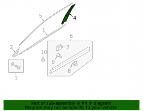 Front left side door trim for Kia Telluride 2020-2025