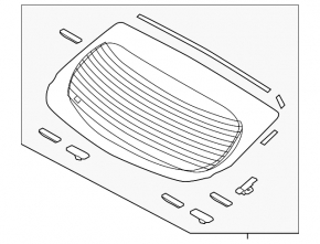Rear glass of the trunk door upper Hyundai Ioniq 17-22